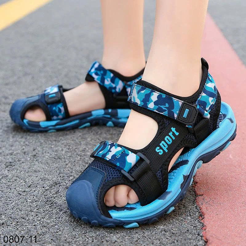 26HA0807.11 - SANDAL BÍT MŨI SPORT BÉ TRAI