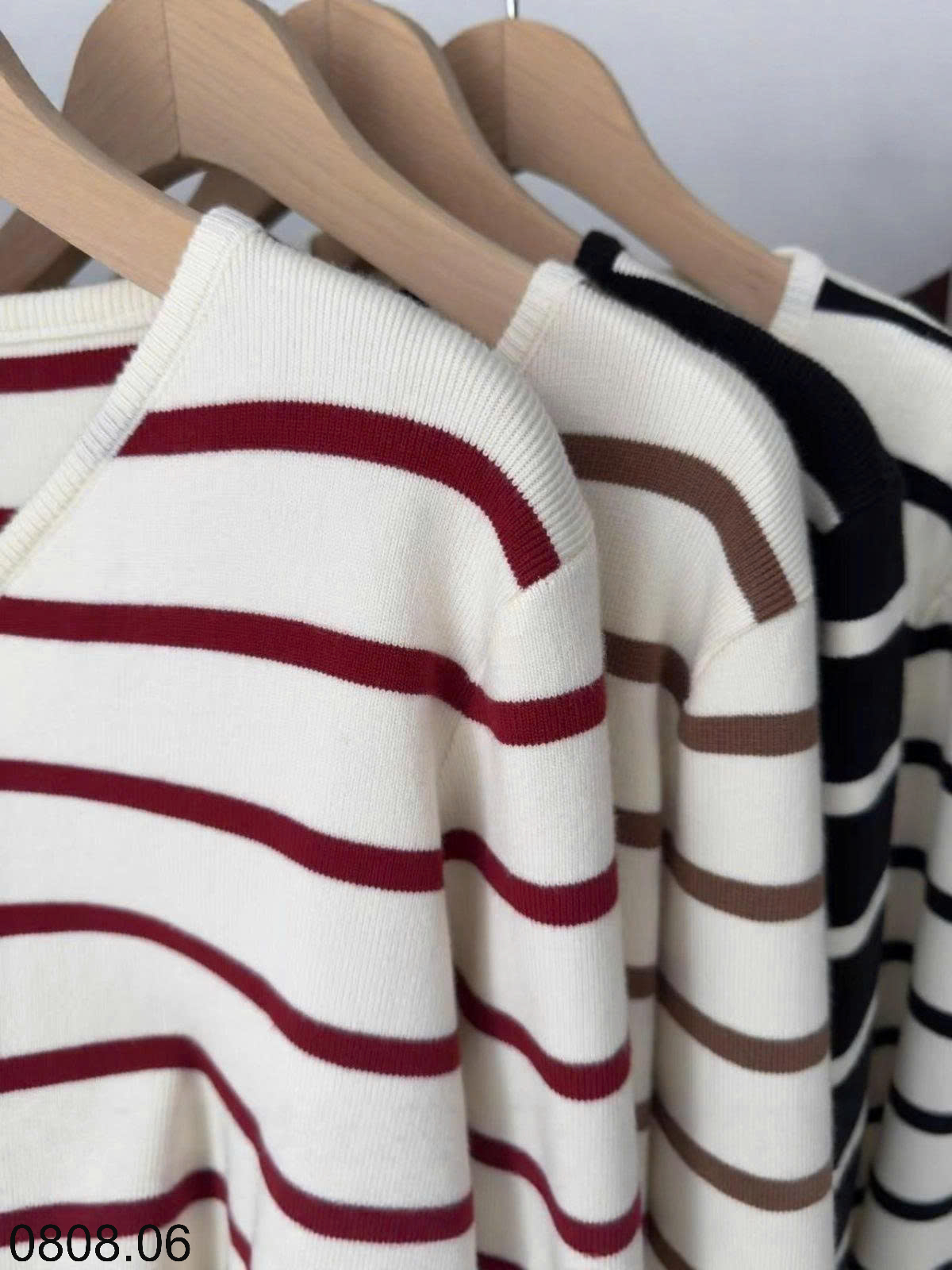 26HA0808.06 - ÁO CARDIGAN KẺ KÉO KHÓA