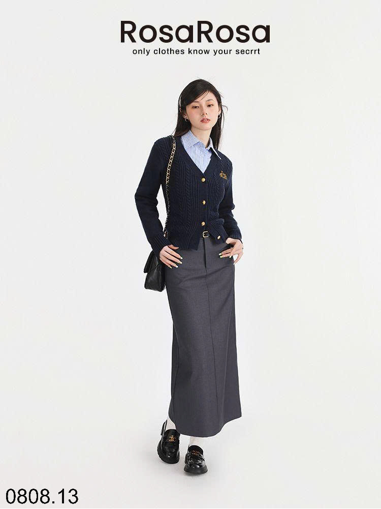 26HA0808.13 - ÁO CARDIGAN CỔ V DESSU