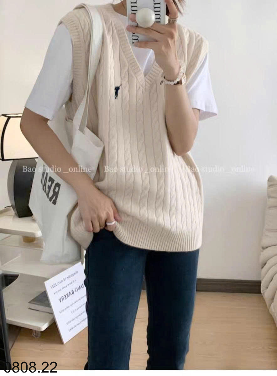 26HA0808.22 - ÁO GILE LEN VẶN THỪNG CHO NỮ