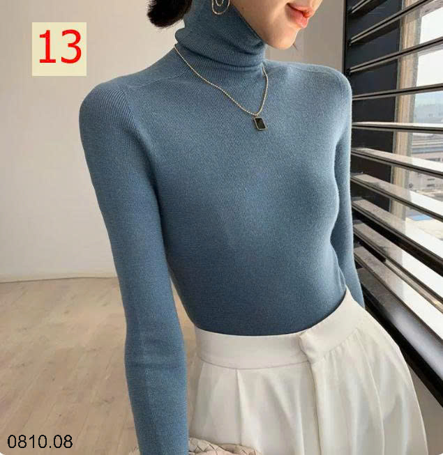 26HA0810.08 - ÁO LEN CAO CỔ CHO NỮ