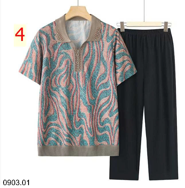26HA0903.01 - SET BỘ TRUNG NIÊN QUẦN ĐEN CHO MẸ