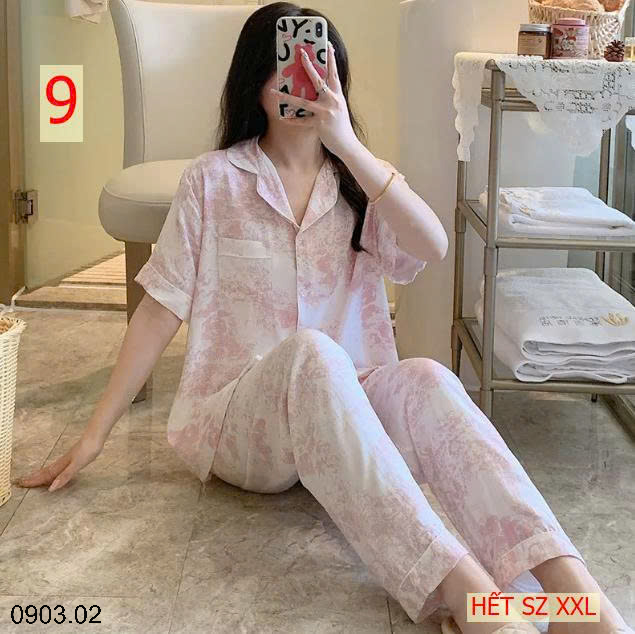 26HA0903.02 - PIZAMA QUẦN DÀI ÁO CỘC CHO NỮ