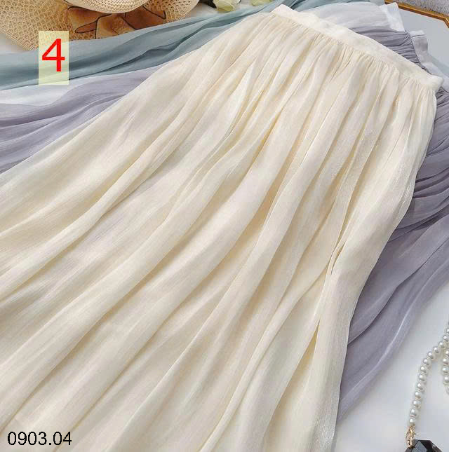 26HA0903.04 - CHÂN VÁY MIDI VOAN TƠ MỀN ANNA