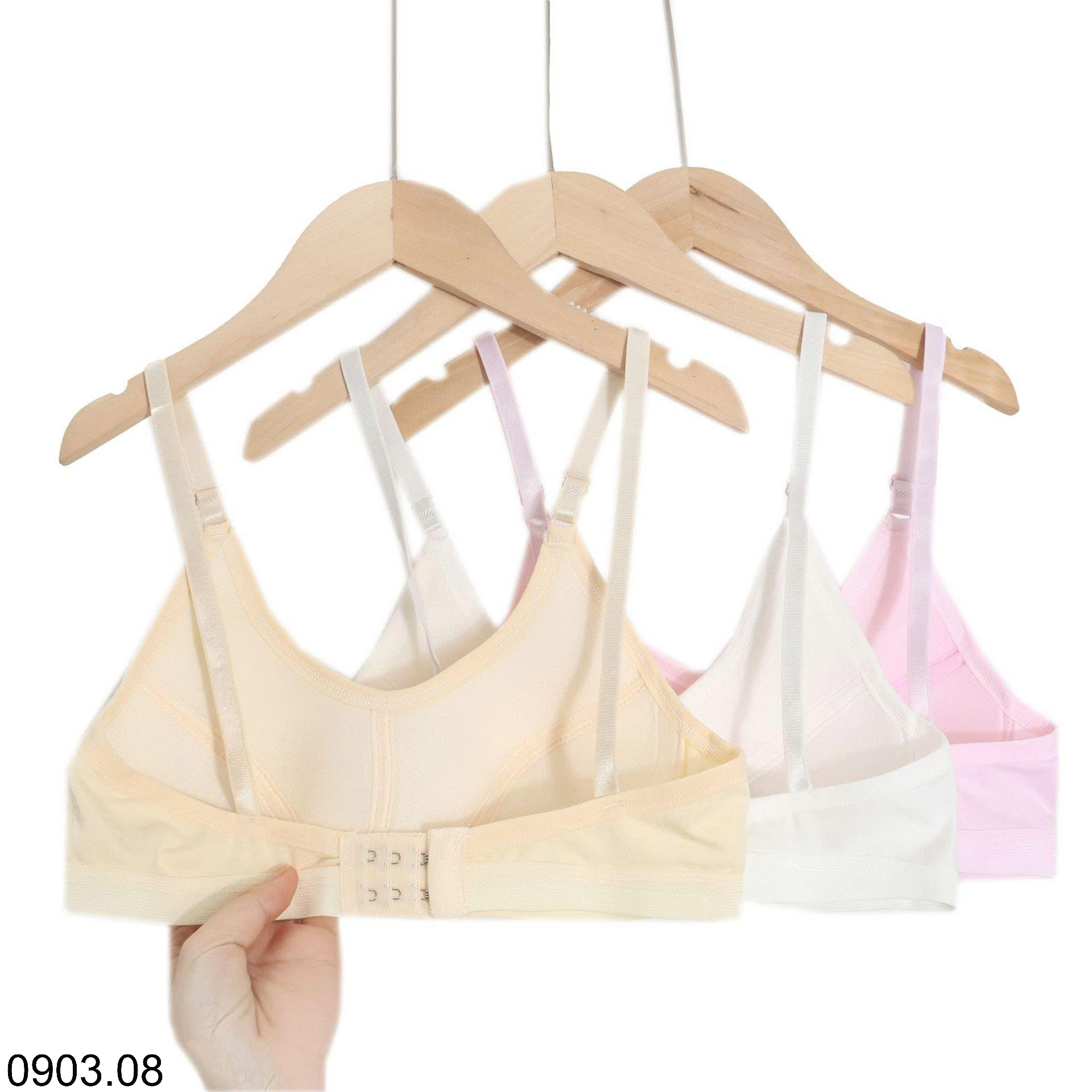 26HA0903.08 - SET 3 ÁO LÓT KHÔNG GỌNG HỌC SINH