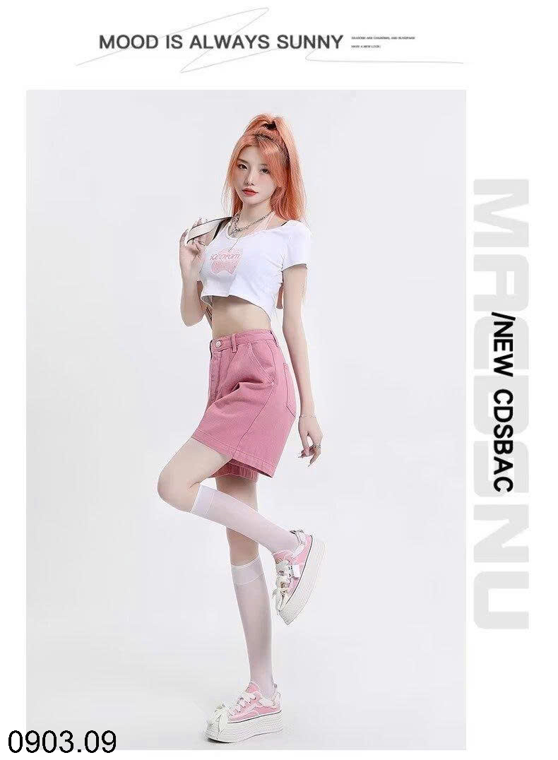 26HA0903.09 - QUẦN SHORT JEAN NỮ
