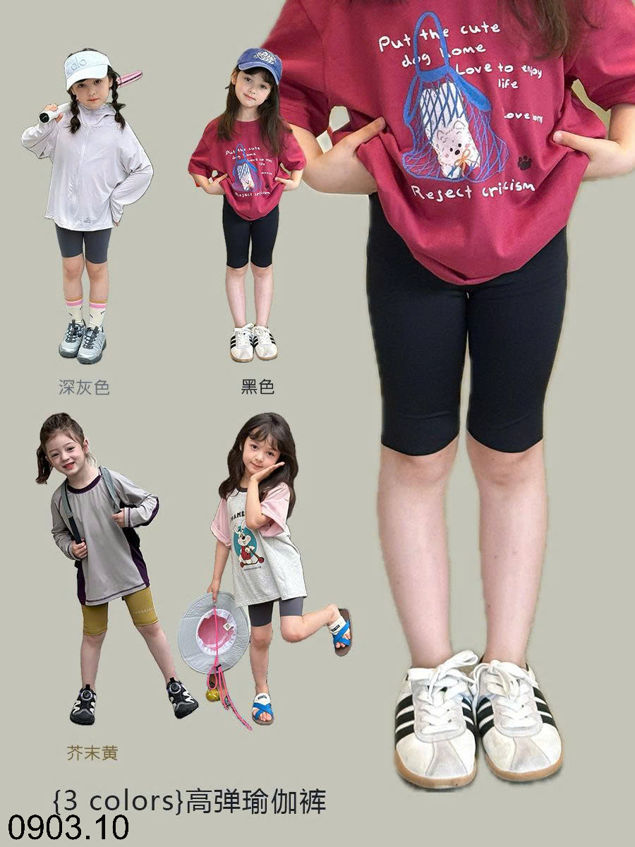 26HA0903.10 - SET 2 QUẦN LEGGING MÙA HÈ AMBB BÉ GÁI