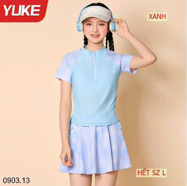 26HA0903.13 - BỘ BƠI BÉ GÁI SIZE ĐẠI YUKE