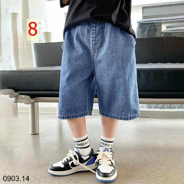 26HA0903.14 - QUẦN SHORT JEAN SIZE ĐẠI BÉ TRAI
