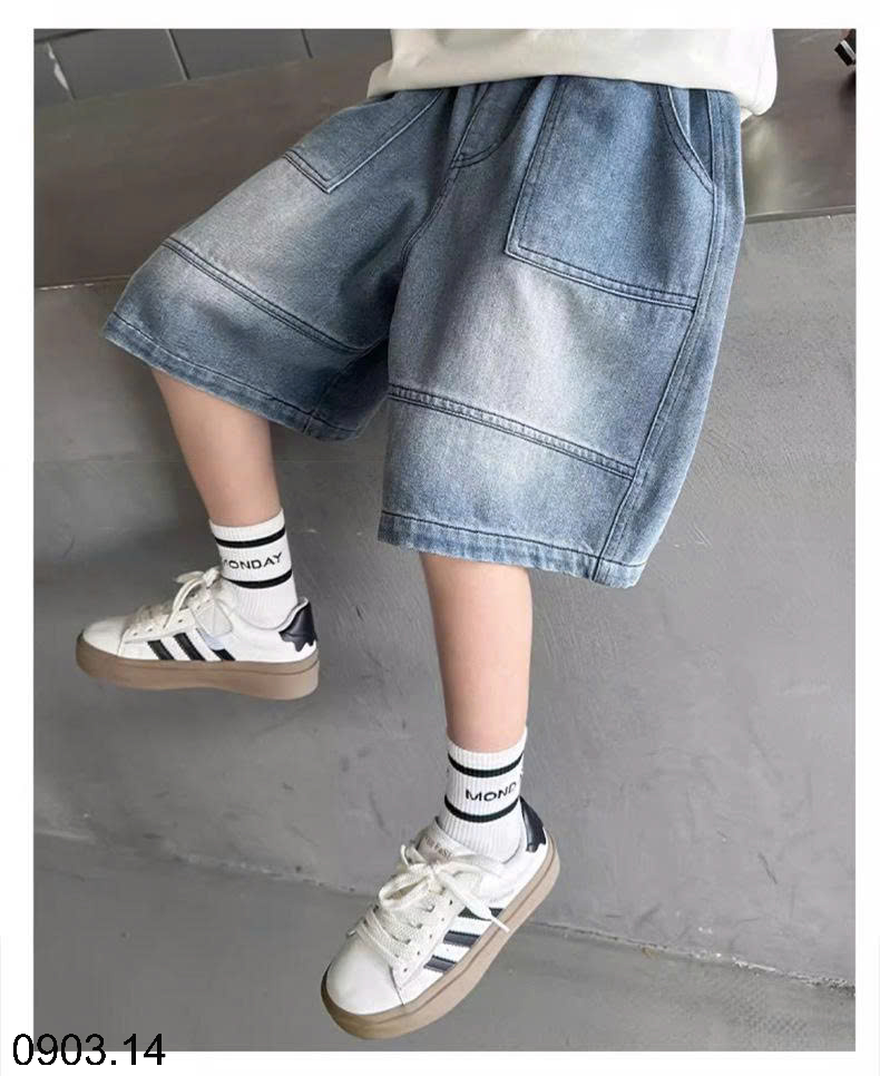 26HA0903.14 - QUẦN SHORT JEAN SIZE ĐẠI BÉ TRAI