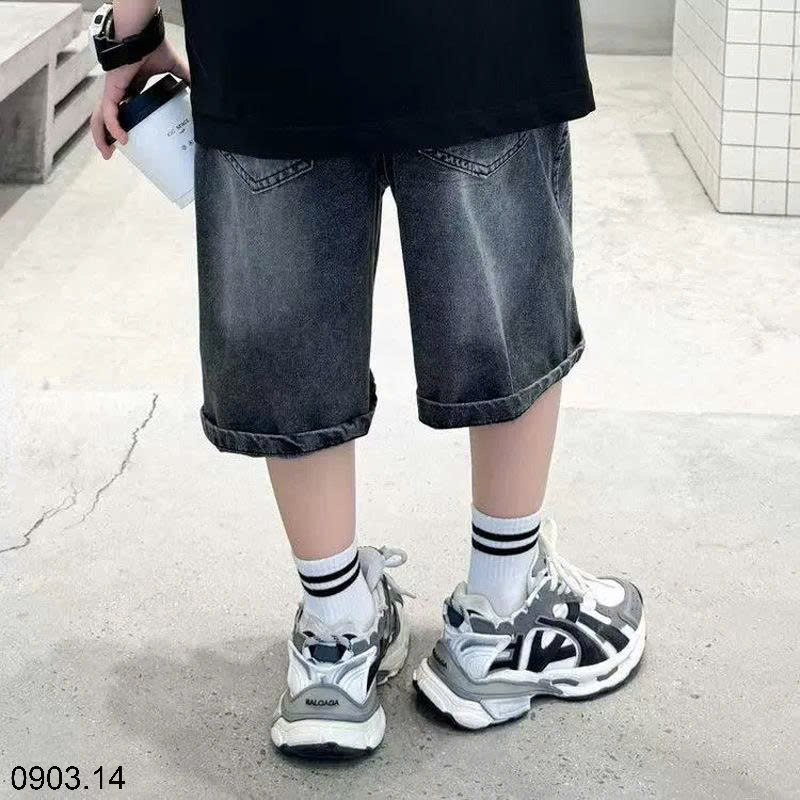 26HA0903.14 - QUẦN SHORT JEAN SIZE ĐẠI BÉ TRAI