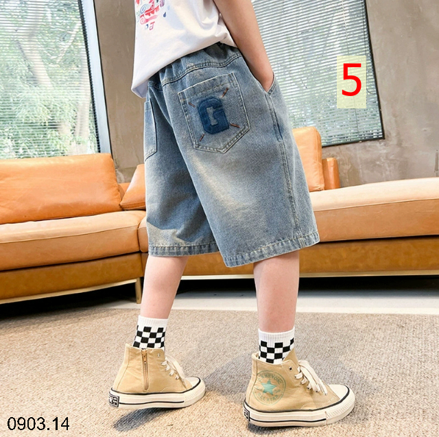 26HA0903.14 - QUẦN SHORT JEAN SIZE ĐẠI BÉ TRAI