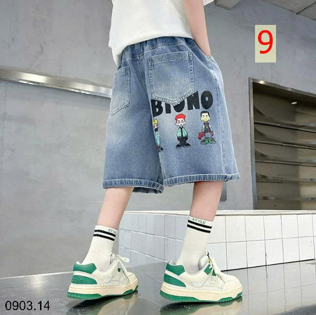 26HA0903.14 - QUẦN SHORT JEAN SIZE ĐẠI BÉ TRAI