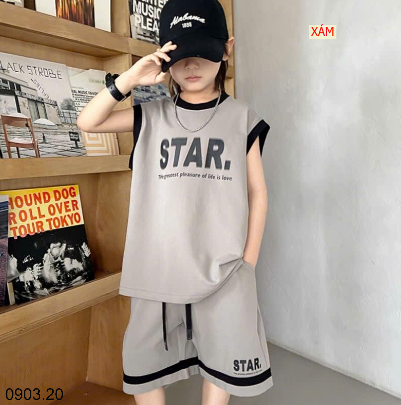 26HA0903.20 - BỘ STAR BA LỖ SIZE ĐẠI BÉ TRAI
