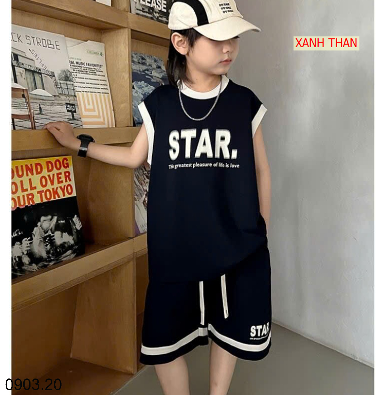 26HA0903.20 - BỘ STAR BA LỖ SIZE ĐẠI BÉ TRAI
