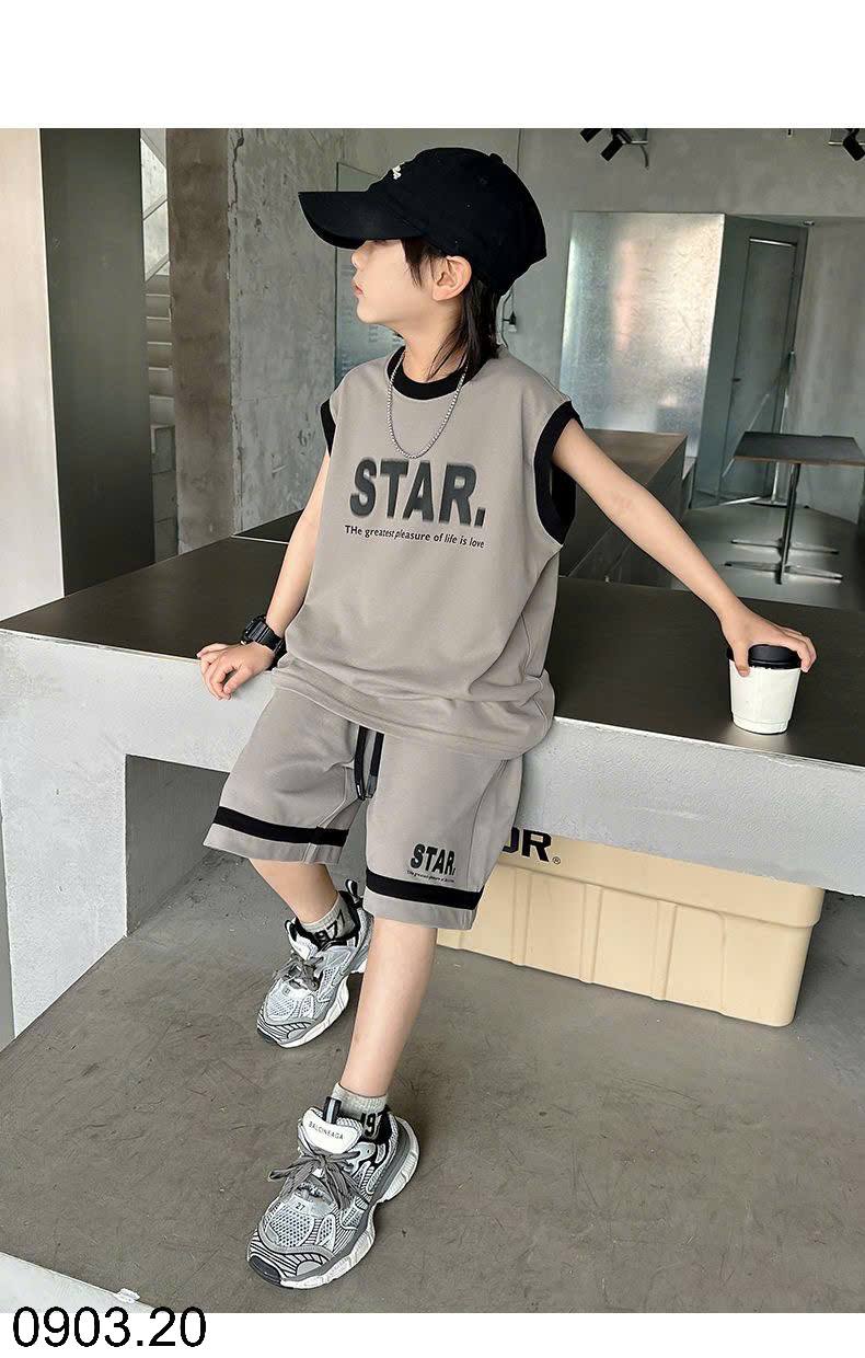 26HA0903.20 - BỘ STAR BA LỖ SIZE ĐẠI BÉ TRAI