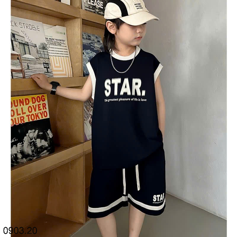 26HA0903.20 - BỘ STAR BA LỖ SIZE ĐẠI BÉ TRAI