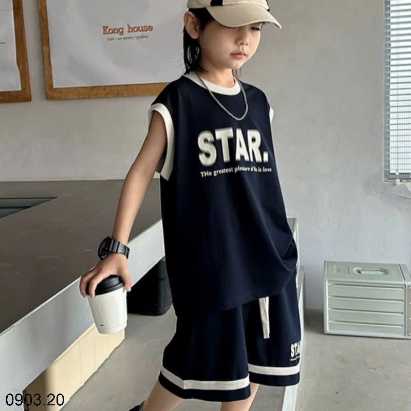 26HA0903.20 - BỘ STAR BA LỖ SIZE ĐẠI BÉ TRAI