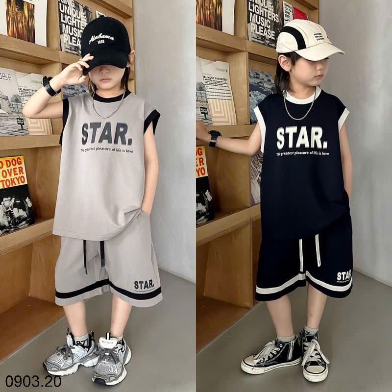 26HA0903.20 - BỘ STAR BA LỖ SIZE ĐẠI BÉ TRAI