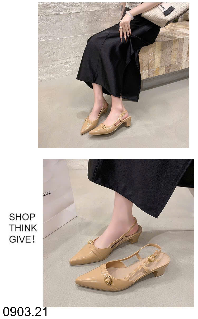 26HA0903.21 - GIÀY SANDAL MỞ GÓT CHỐNG NƯỚC