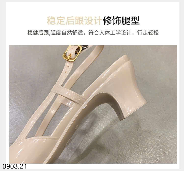 26HA0903.21 - GIÀY SANDAL MỞ GÓT CHỐNG NƯỚC