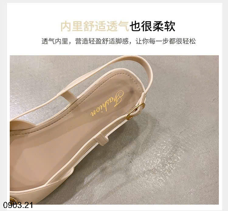 26HA0903.21 - GIÀY SANDAL MỞ GÓT CHỐNG NƯỚC
