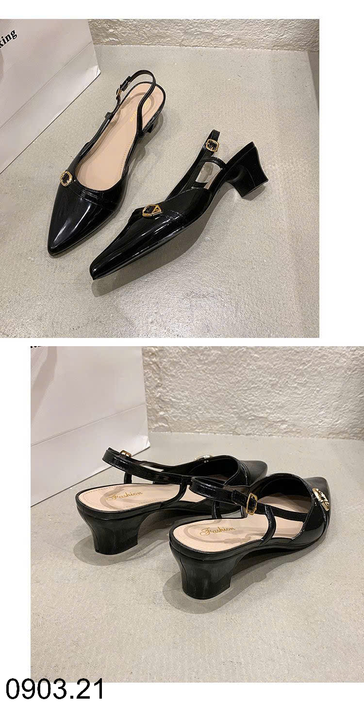 26HA0903.21 - GIÀY SANDAL MỞ GÓT CHỐNG NƯỚC