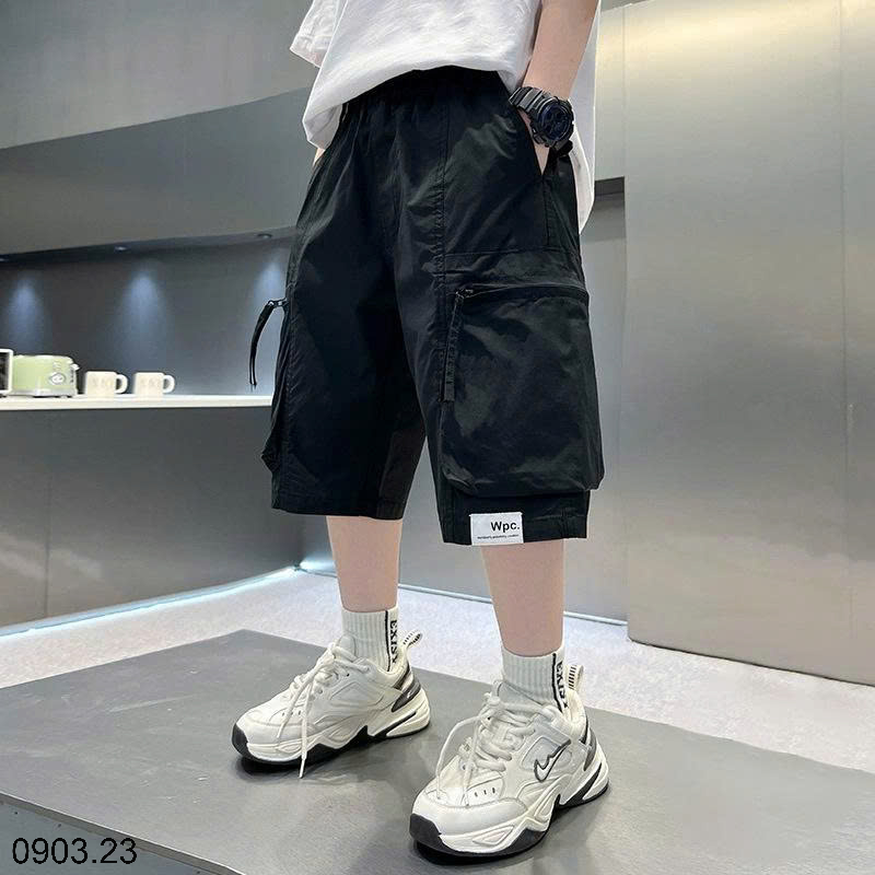 26HA0903.23 - QUẦN SHORT GIÓ THỂ THAO TÚI HỘP SIZE ĐẠI BÉ TRAI