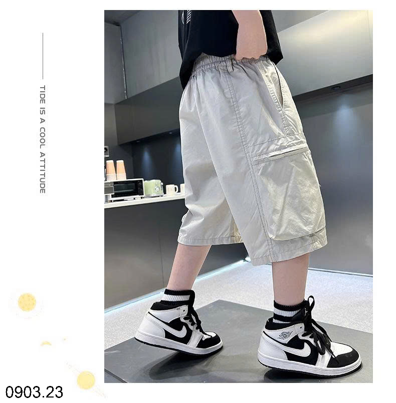 26HA0903.23 - QUẦN SHORT GIÓ THỂ THAO TÚI HỘP SIZE ĐẠI BÉ TRAI