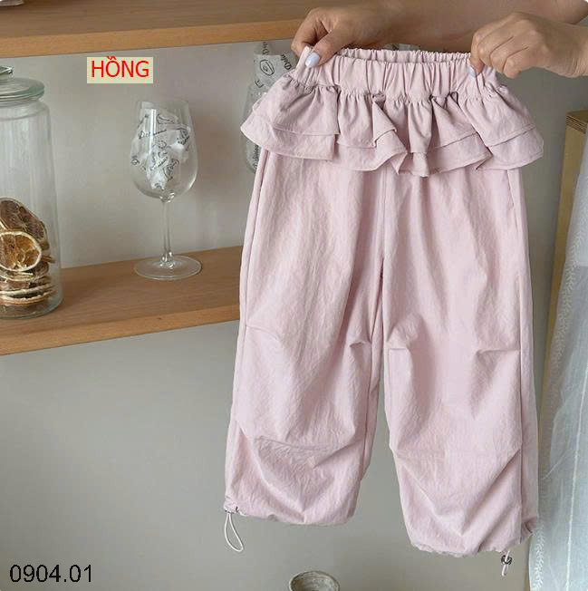 26HA0904.01 - QUẦN DÀI VIỀN BÈO ĐIỆU ĐÀ BÉ GÁI