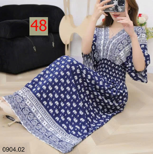 26HA0904.02 - VÁY MAXI THỔ CẨM