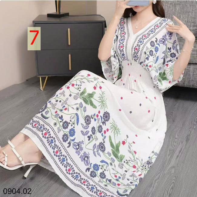 26HA0904.02 - VÁY MAXI THỔ CẨM