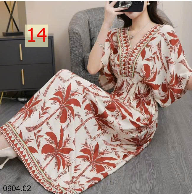 26HA0904.02 - VÁY MAXI THỔ CẨM