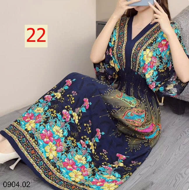 26HA0904.02 - VÁY MAXI THỔ CẨM