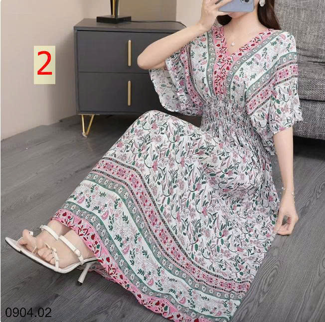 26HA0904.02 - VÁY MAXI THỔ CẨM