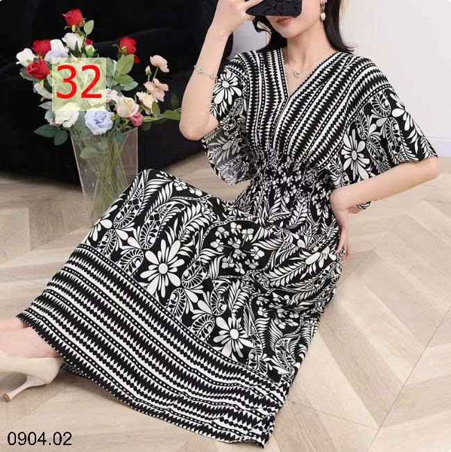 26HA0904.02 - VÁY MAXI THỔ CẨM