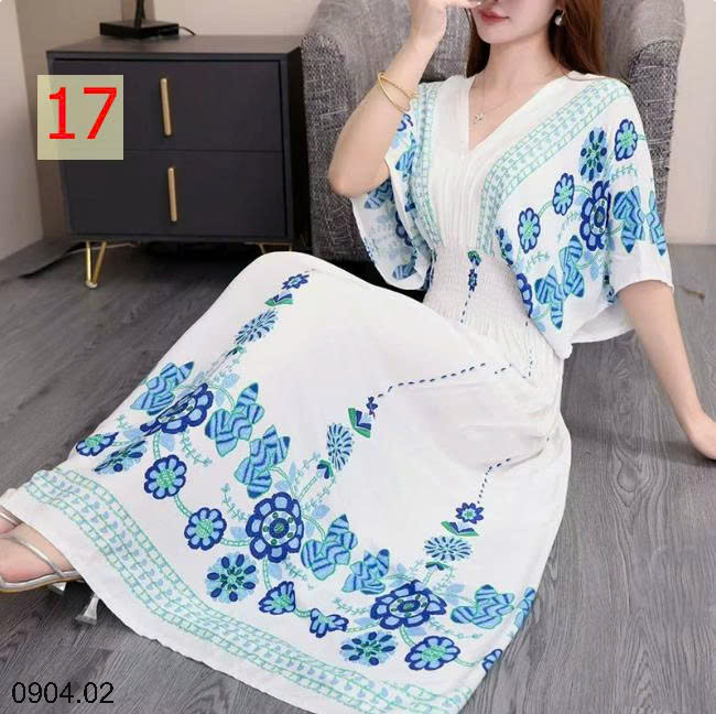 26HA0904.02 - VÁY MAXI THỔ CẨM