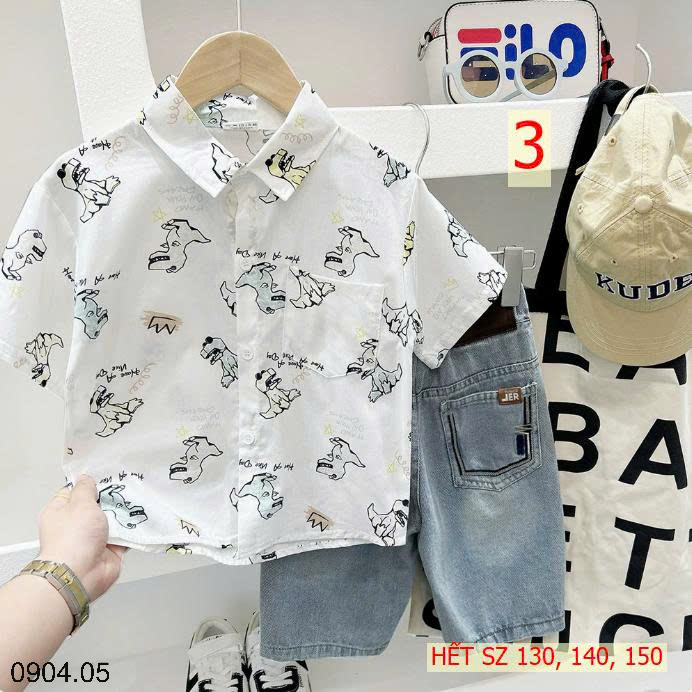 26HA0904.05 - ÁO SƠ MI HOẠ TIẾT CHO BT KACADY