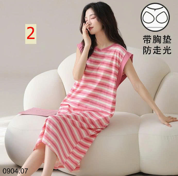 26HA0904.07 - VÁY NGỦ SÁT NÁCH KÈM BRA