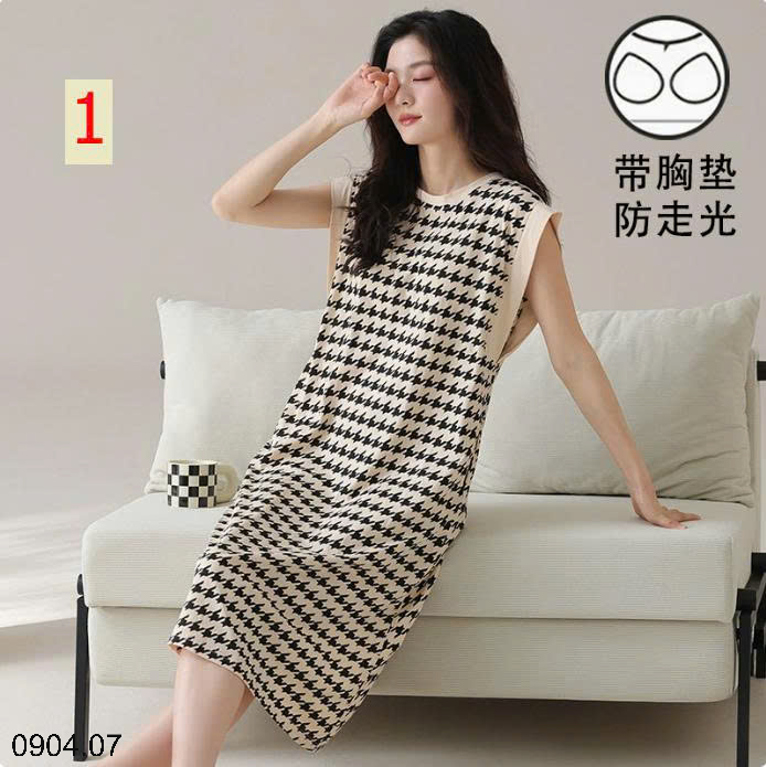26HA0904.07 - VÁY NGỦ SÁT NÁCH KÈM BRA
