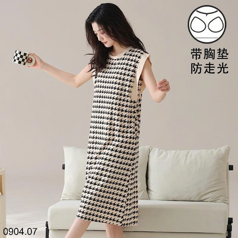 26HA0904.07 - VÁY NGỦ SÁT NÁCH KÈM BRA