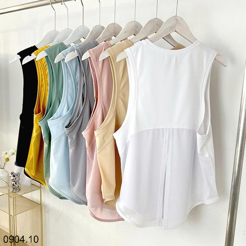 26HA0904.10 - ÁO TẬP BA LỖ LULU XẺ GIỮA