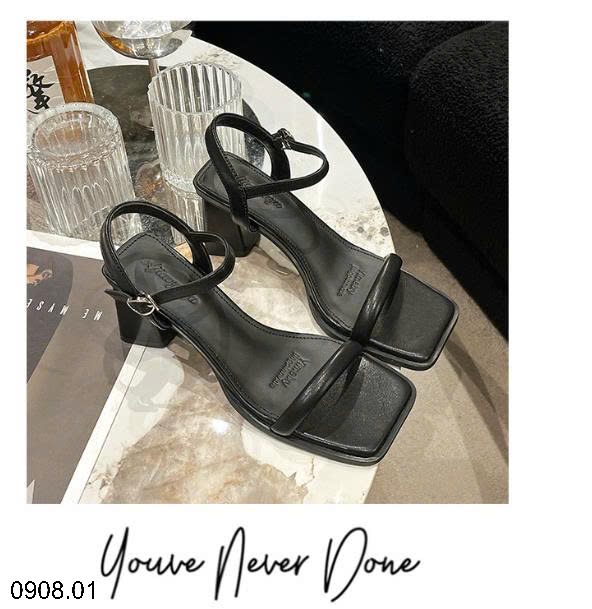 26HA0908.01 - SANDAL GÓT VUÔNG CHO NỮ