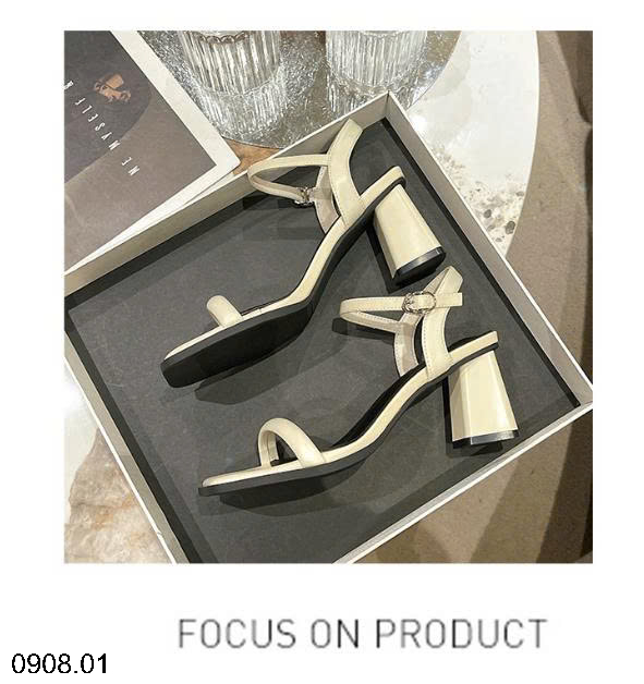 26HA0908.01 - SANDAL GÓT VUÔNG CHO NỮ