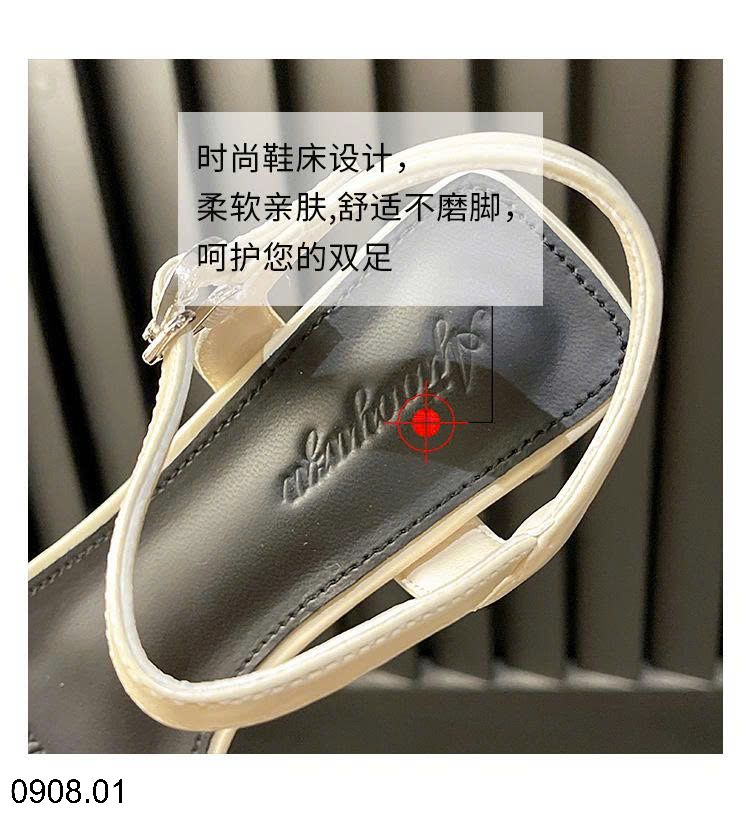 26HA0908.01 - SANDAL GÓT VUÔNG CHO NỮ