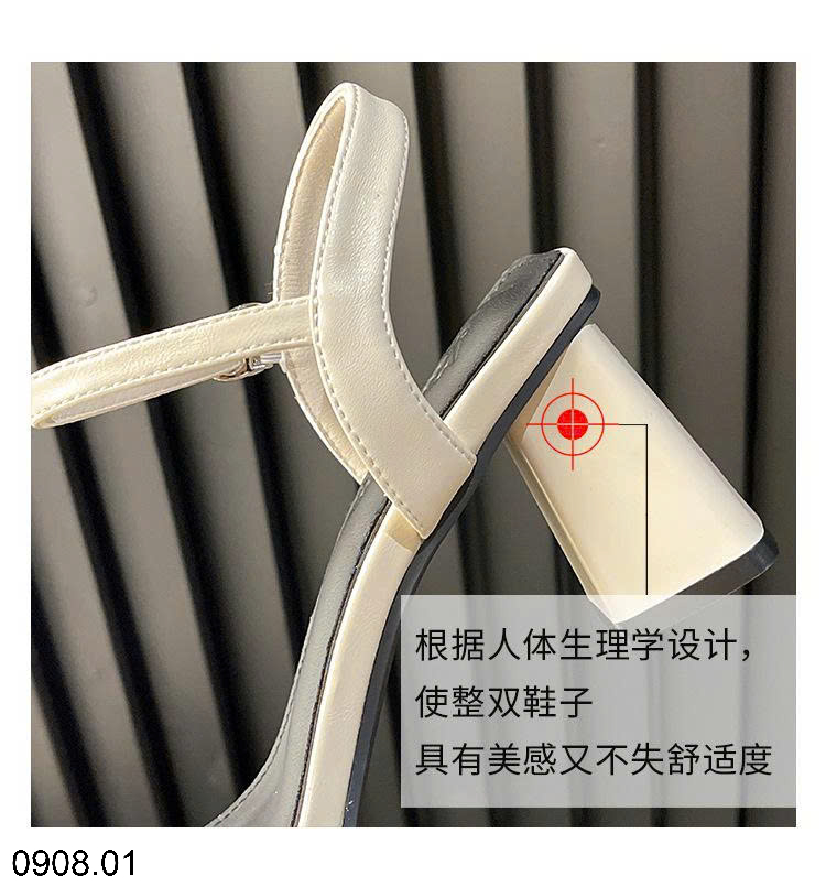 26HA0908.01 - SANDAL GÓT VUÔNG CHO NỮ