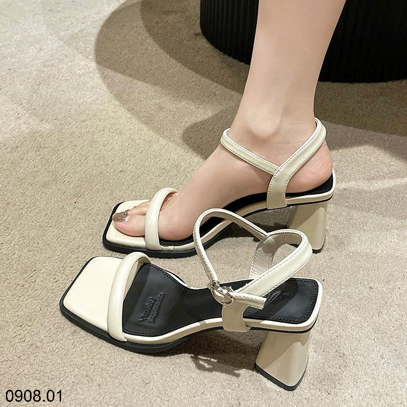 26HA0908.01 - SANDAL GÓT VUÔNG CHO NỮ
