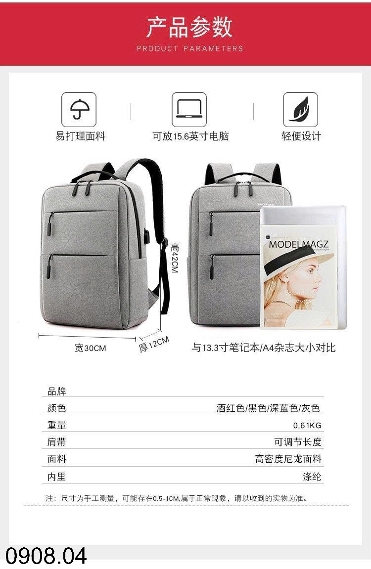 26HA0908.04 - BA LÔ ĐỰNG LAPTOP