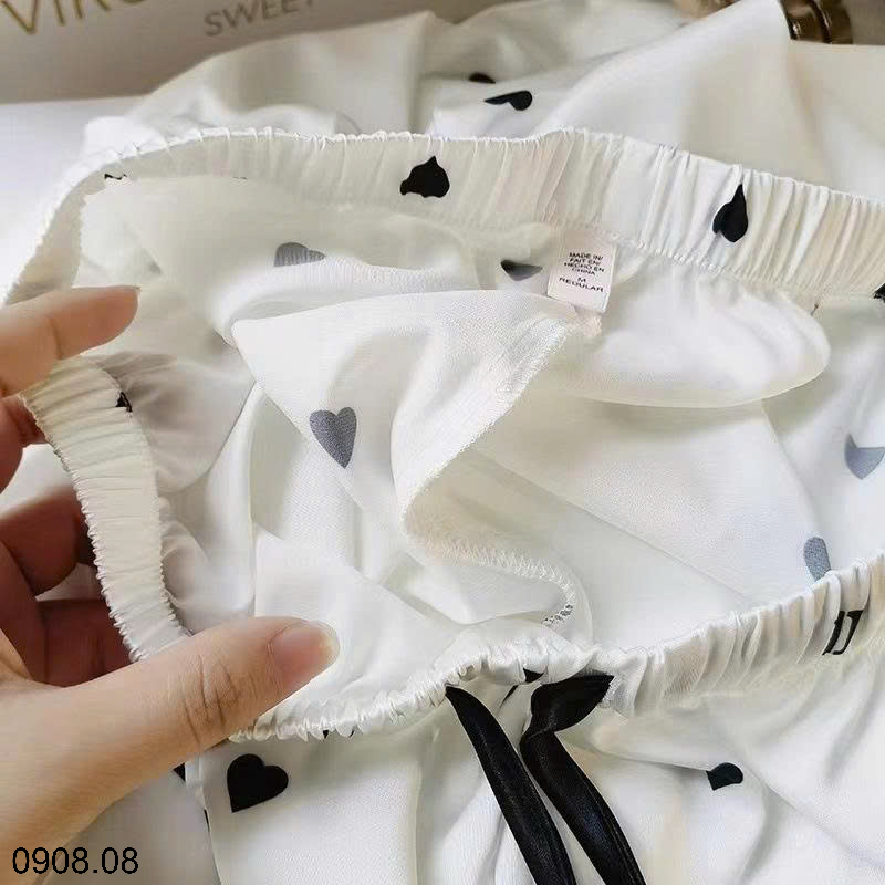 26HA0908.08 - BỘ LỤA PIZAMA THU ĐÔNG