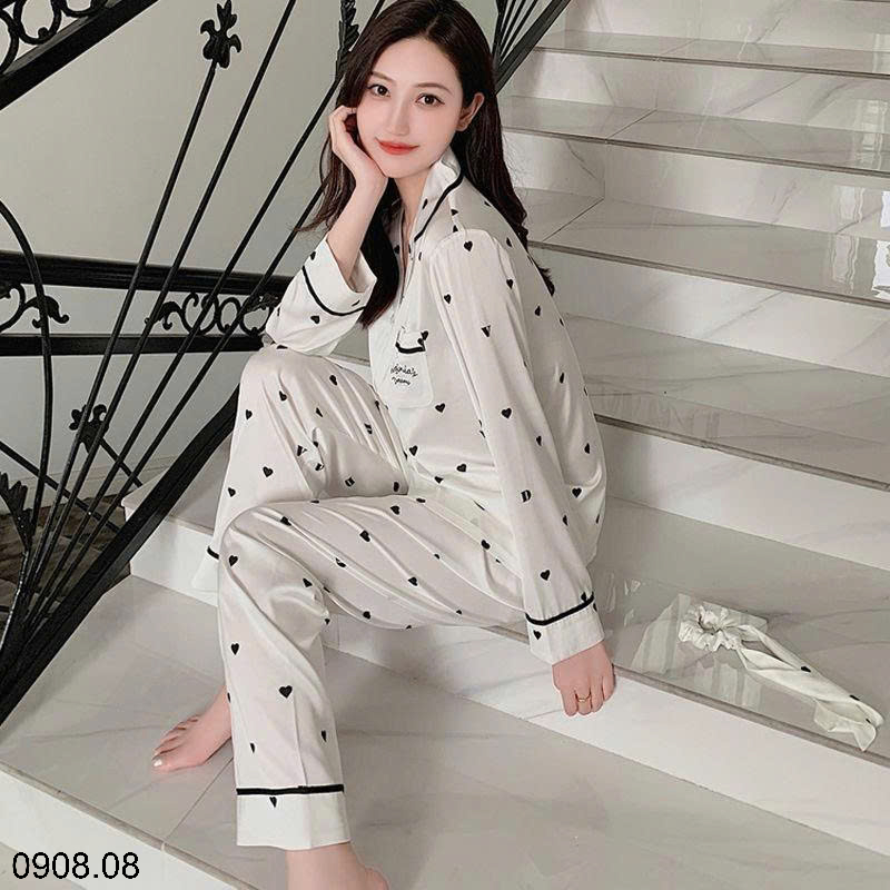 26HA0908.08 - BỘ LỤA PIZAMA THU ĐÔNG